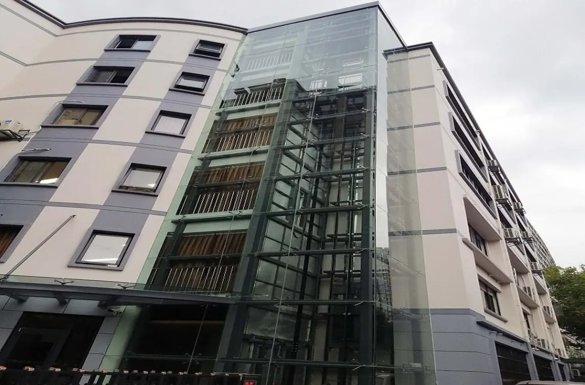 Exterior view of the fully renovated Building B4 teaching block.