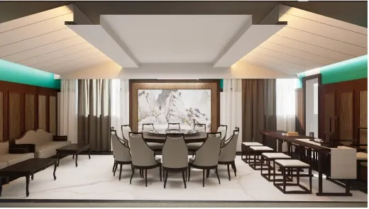 Meeting room within the Shangshuli No. 48 Operations Center renovation.