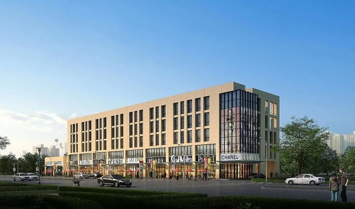 Street-facing exterior of the Tianhong Street Centre Project.